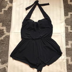 Black Bathing Suit Romper